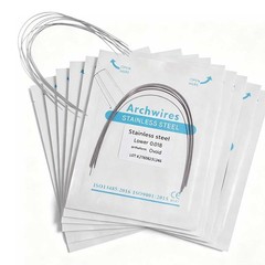 Dental Orthodontic Stainless Steel Round Arch Wire Ovoid Form 50 packs