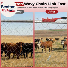 Chain Link Fence Puller Set (2PCS) – Heavy-Duty Chain Link Fence Tools with Cabl