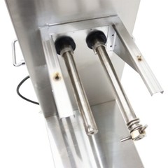 110V Stainless Commercial Meat Slicer with 5mm Blade Feed Port 9.1″×7.87″ 750W