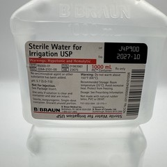 Sterile Water for Irrigation Bottle (R5000-01), 1000ml, 10-2027