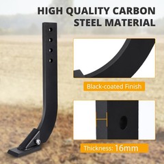 18″ Ripper Box Blade Shank w/ Black Powder Anti-Rust Finish for Plowing,Digging