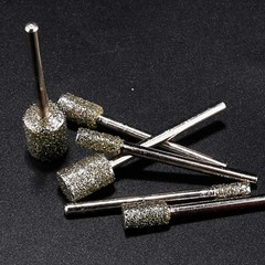 60 Grit Diamond Coated Grinding Bit Sets 1/8″ Shank Cylinder Head Rotary Diamond