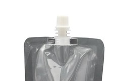 50 Clear Plastic Stand Up Drinking Pouches w/ Spout + Funnel – Various Sizes