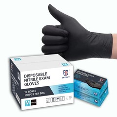 6Mil Black Nitrile Gloves Heavy Duty Mechanic Auto Detail Powder Free 100 Pack