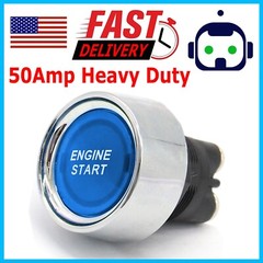 12 Volt DC LED Light Heavy-Duty Momentary Push-Button Starter Switch (50 Amps)