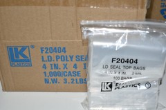 4″x4″ Clear Reclosable Zip Seal Lock Top 2-Mil 2 Mil Plastic Poly Jewelry Bags