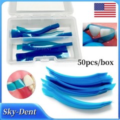 Dental Contoured Anterior Matrix Bands Polyester Blue Strips Matrices System