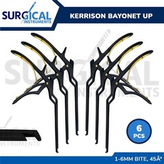 6 Kerrison Rongeurs Bayonet Angled 1,2,3,4,5,6 MM Bite 45 Degree Angled German G