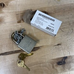 Ability One 5340015881010 5/16 in Shackle Dia, 1 in x 2 in x 3/4 in Padlock New