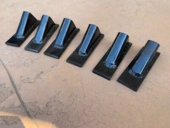 6 pcs of Box blade scape blade ripper shanks points tips for 3/4″ thick shank