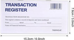 24 PCS Check Registers for Personal Checkbook, Easy to Read Checkbook Register