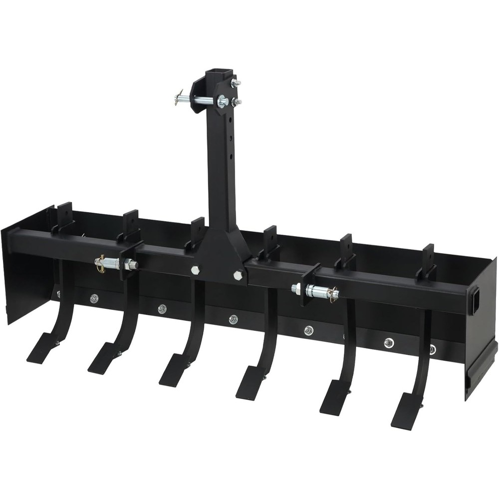 55″Tow Behind Box Scraper,Three-Point Quick Hitch Box Blade for Leveling&Grading