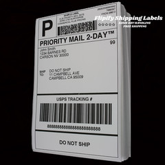 500 4×6 Fanfold Direct Thermal Shipping Labels for Zebra & Rollo Printers