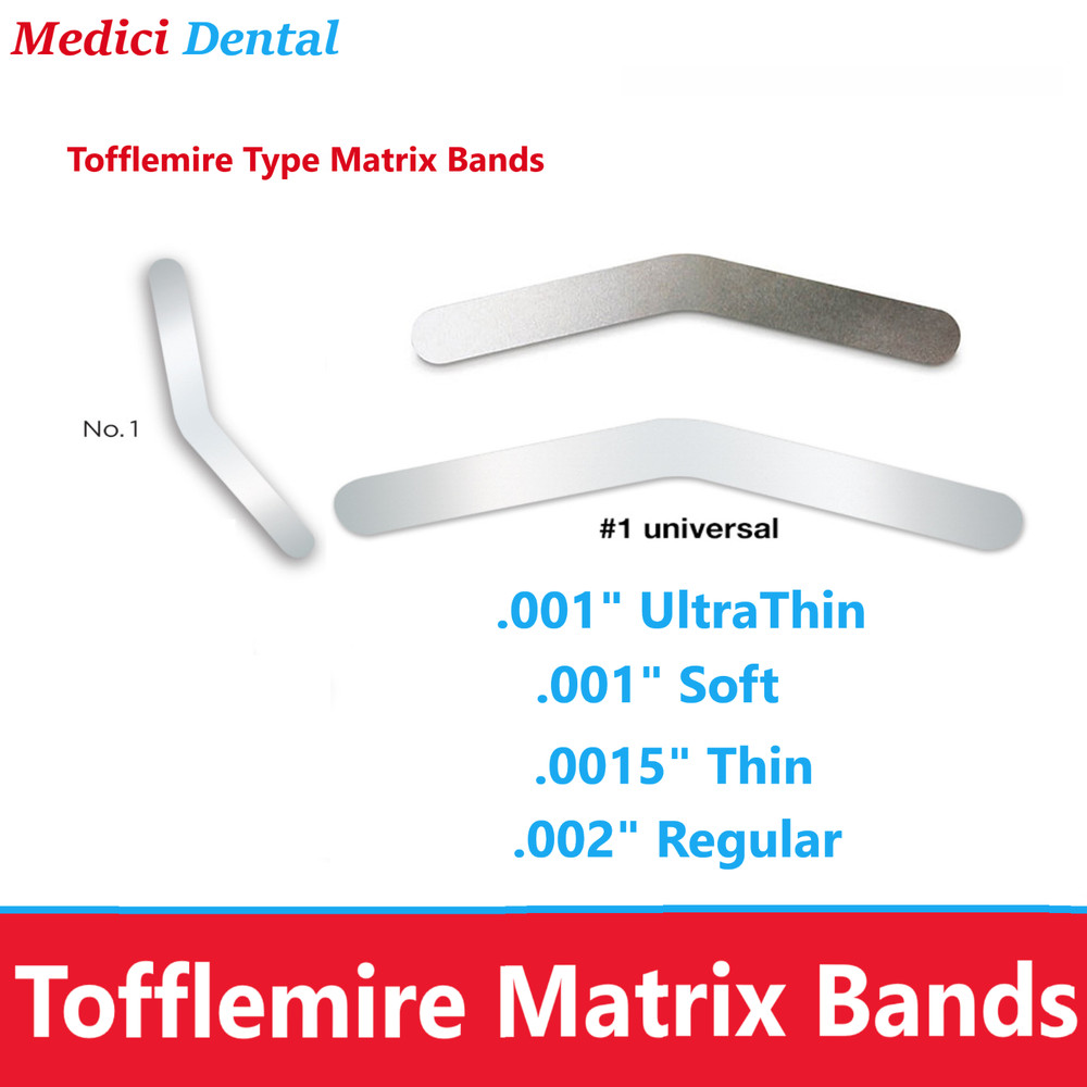 Dental Universal Matrix Bands Tofflemire Bands #1 .001″ UltraThin HO Bands Type