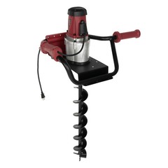 192rpm Powerful Electric Corded Digger Post Hole Auger 2 Drill Bit 1500W 1.6HP