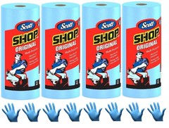10″ x 12″ Kimberly-Clark 75190 Shop Towels Blue 1 Box of 200 1 Box of 200 Towels