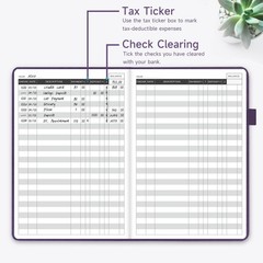 Check Register – Elegant Check Registers for Personal Checkbook with Check & …