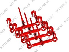 4 Pack 1/4″ or 5/16″ RATCHET HD LOAD BINDER CHAIN EQUIPMENT TIE DOWN RIGGING