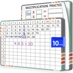 SCRIBBLEDO Multiplication Math 9”x12” Small White Board 9 inches by 12