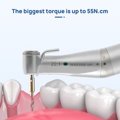 COXO Dental 20:1 Implant Surgical Handpiece Contra Angle LED External Water