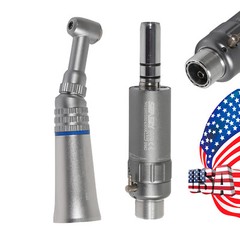 NSK Style Dental Low Speed Handpiece Straight Contra Angle Air Motor 1:1 Attach