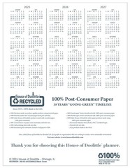 2025 House of Doolittle 8.5-inch x 11-inch 8.5 x 11 inches, White/Black