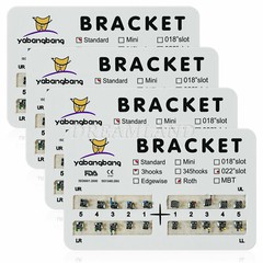 10 Packs Dental Orthodontic Bracket Braces Standard Roth 022″ 3 Hooks USA