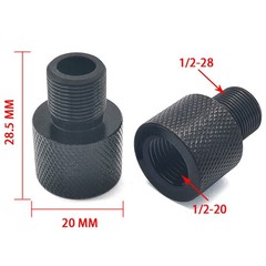 Male 1/2-20 to Female 1/2-28 Adapter Or Female 1/2-20 UNF to Male 1/2-28 UNEF