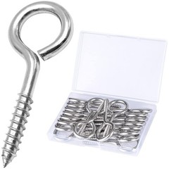 2.5 Inch Heavy Duty Eye Hooks 20 Pack Stainless Steel Eye Screws Screw in Eye H