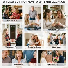 Gifts for Mom, Mothers Day from Husband Daughter Son, Birthday Women Wife Gifts.