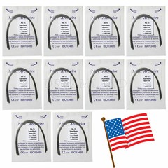 10pcs/pack Dental Orthodontic Super Elastic Niti Arch Wire Round Ovoid Form