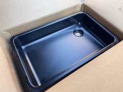 DURCON DROP IN SINK A55 BLACK ONYX EPOXY RESIN LAB 25x15x4.75″ QTY AVAILABLE