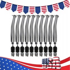 10 NSK style Dental High Speed Handpiece with 4-Hole Quick Coupler NEW po