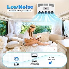 12V 11000 BTU Truck Air Conditioner Split AC Fits Semi Trucks Bus RV Caravan