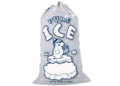 8 lb / 10 lb / 20 lb Ice Bags with Drawstring