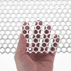 19.7″ x 19.7″ 304 Stainless Steel Perforated Sheet 0.39″ Hole Metal Mesh Plate