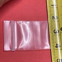 25 Clear Plastic Top Zip Lock 2Mil Re-closeable Jewelry Phil Tiny Bag Size 2X3cm