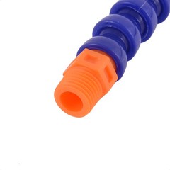 Round Nozzle 1/4BSP Thread Flexible Water Oil Coolant Pipe Tube 50cm