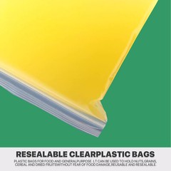 x1000, 4.0 Mil Thickness Zipper Reclosable Ziplock CLEAR Plastic Seal Poly Bags