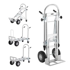 4 in 1 Aluminum Hand Truck Dolly Heavy Duty 1000 LB Convertible Folding Cart