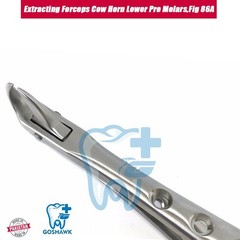Cow Horn Lower Pre Molars, Fig 86A Perforated Handles Dental Extracting Forceps