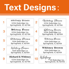 Custom Address Labels on Roll Wedding Invitation Return Address Stickers