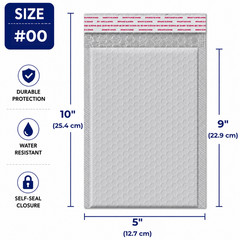Poly Bubble Mailers Shipping Envelopes Bags #000 #00 #0 #1 #2 #3 #4 #5 #6 #7