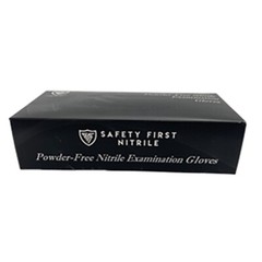 Case of Black Nitrile Gloves: Latex-Free and Powder-Free (10 boxes / 1000pcs)