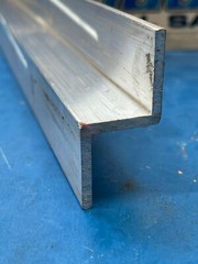 1-1/8″ x 1″ x 1-1/8″ x 12″ x 1/8″ Thick 6063 Aluminum Z Bar