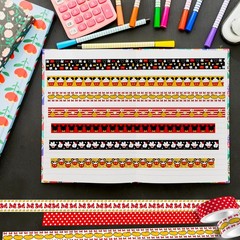 12 Rolls Cartoon Mouse Washi Tape Set – 0.6 Inch x 16.4 Ft Each, Cute Mouse D…