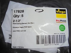 VIEGA 17828 2 1/2″ O RING QTY 5 O-RINGS PER BAG