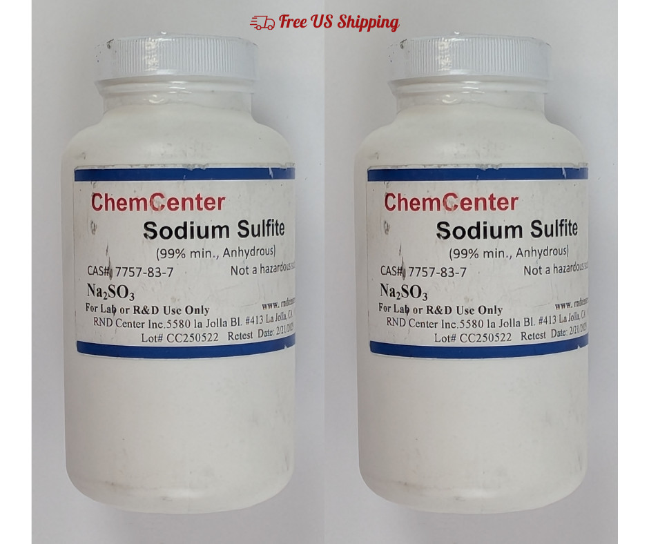 ChemCenter Sodium Sulfite Anhydrous 99% Min Powder 1 lb Set of 2