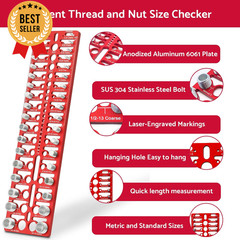 Nut & Bolt Thread Checker Gauge Standard Metric Screw Size Identifier 55pcs
