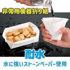 Artec Disaster Preparedness Supplies Emergency Dish Origami 195 x 195mm Set of